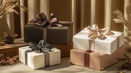 Wall Mural - Elegant Gift Boxes for Any Occasion