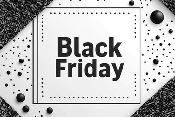 Wall Mural - Retail backdrop: Text Black Friday displayed on background, suitable for banners or wallpaper, with designated copy space to enhance visibility, convey impactful marketing messages.