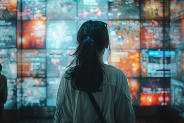 Poster - high-tech ai-driven news aggregator delivers feeds free technology space v job text id person