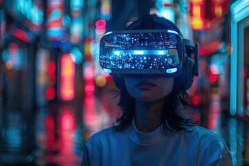 Poster - high-tech entertainment complex ai virtual reality fully immersive technology experience