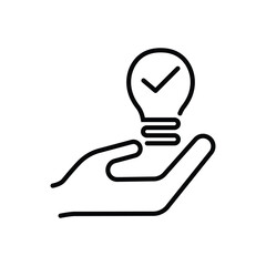Wall Mural - lamp icon