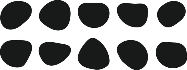 irregular shape vector design illustration