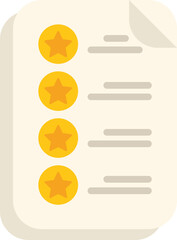 Poster - Document is displaying customer feedback showing a five star rating representing excellent service and quality