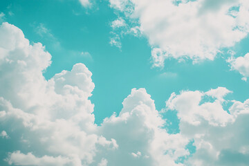 Cloud sky with copy space background