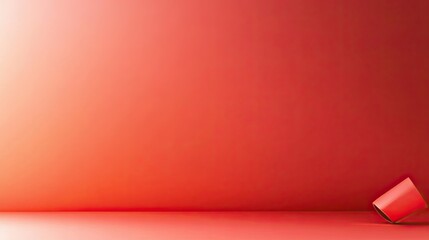 A smooth red wallpaper with a gradient effect, fading from bright red to deep crimson, ideal for a professional background.