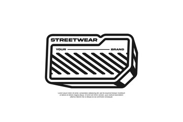 Wall Mural - Urban Streetwear graphic design vector template print file