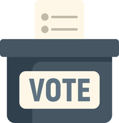 Poster - ballot box accepting a vote being cast in an election