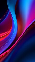 Poster - Colorful abstract digital wave design