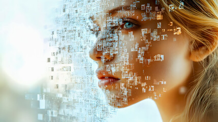 Poster - Digital Transformation of a Young Woman's Face