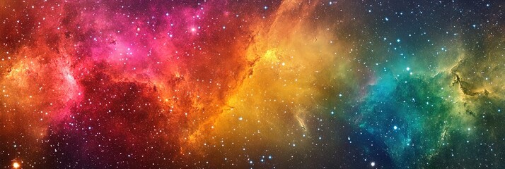 Wall Mural - colorful astronomy concept with copy space