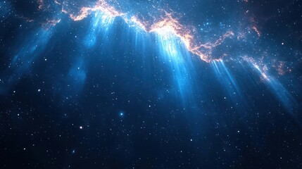 Wall Mural - an image of a space scene with stars
