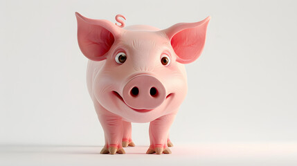 Wall Mural - Pig icon Farm and Agriculture 3D