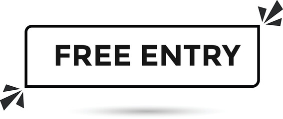 Wall Mural - Free entry web banner templates. Vector Illustration 
