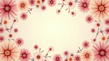 Flower backgrounds abstract pattern