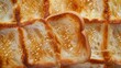 © Sea - Close up of Toast background, top view. Photorealistic high resolution macro photography for advertising or food design.