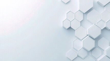 Poster - abstract hexagonal background design elements