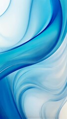 Aufkleber - Abstract blue wave pattern on white background