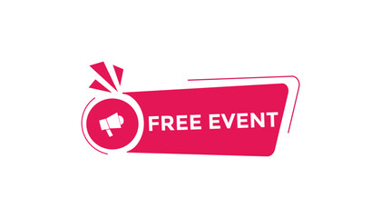 Wall Mural - Free event web banner templates. Vector Illustration 
