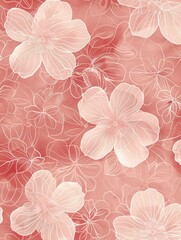 Sticker - Delicate floral patterns in soft pastel shades create a tranquil atmosphere, perfect for enhancing home or event decor. Generative AI