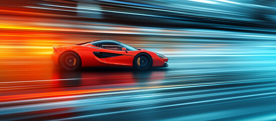 
Fast car. Abstract photo of speed blur car on motion blur background