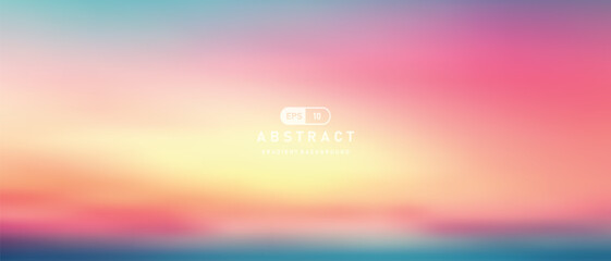 Poster - Abstract background,color vector banner gradient pattern. Blurred light fuzz colorful gradient background. Vector soft horizontal backdrop background design,​ wallpaper​ design, art​ design, painting