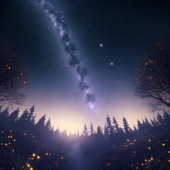 stars in the night sky, the space, and supernova