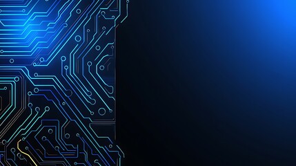 Aufkleber - Abstract digital background with circuit board design and copy space.