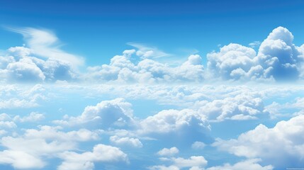 Naklejka na meble dark blue sky fluffy clouds