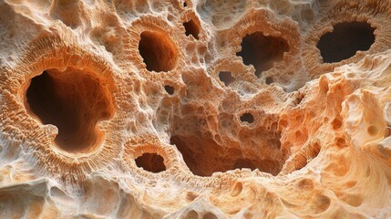 Poster - Intricate Organic Texture with Hollow Cavities