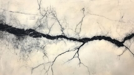 Poster - The intricate patterns of white marble with bold black veins create a stunning visual impact suitable for modern spaces