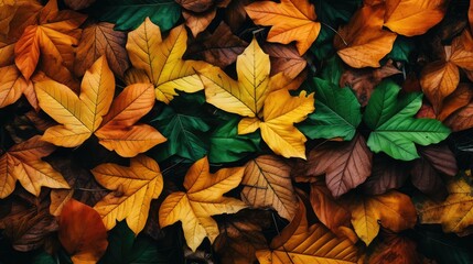 Wall Mural - texture leaves backgrounds