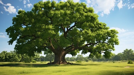 Wall Mural - grassy shade tree