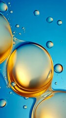 Aufkleber - oil and water abstract with bright colors, dynamic composition. science and art concept