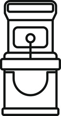 Poster - this simple design of a gaming machine is perfect for projects related to entertainment and gaming