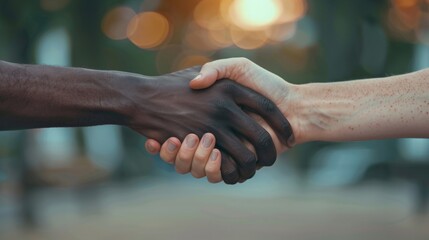 Poster - Two hands shaking in a handshake