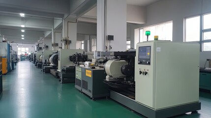 Poster - Industrial Machinery in a Factory Setting