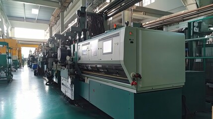 Poster - Industrial Machinery in a Factory Setting