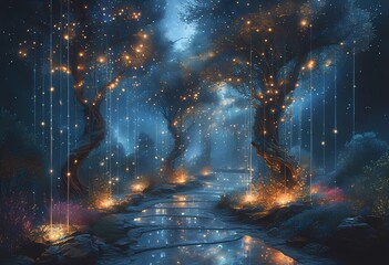 Canvas Print - garden celestial