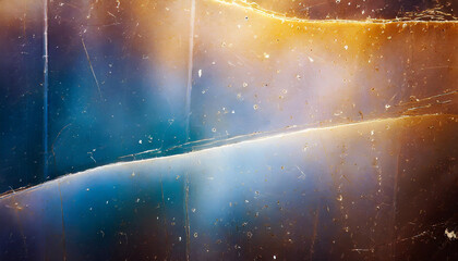 Poster - Abstract colorful patterns created by light reflections and textures during twilight in a serene environment