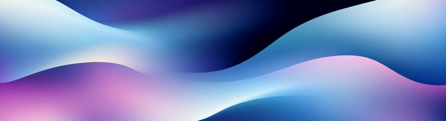 Wall Mural - Modern abstract vector background featuring a blue and purple gradient with wavy shapes, ideal for creative design projects and digital artwork.