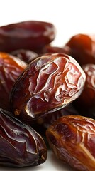 Wall Mural - dried dates isolated on a white background