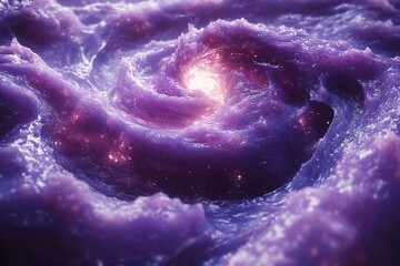 Wall Mural - dark matter and cosmic twists in galactic fabric