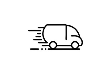 Delivery truck icon vector 
