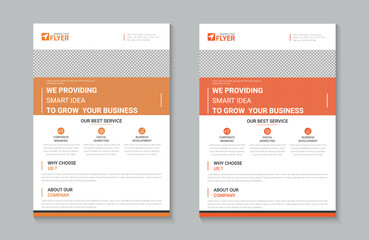 Clean Corporate Business Marketing Agency Flyer Poster  Template Design