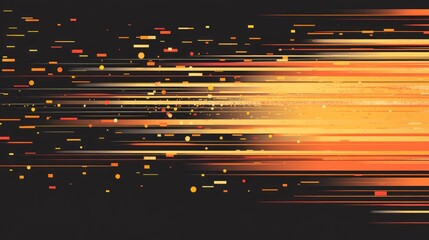 Aufkleber - Abstract Golden And Orange Horizontal Lines Background With Blurred Effect And Space For Text Evoking Luxury Joy And Celebration Perfect For Festive Or Cheerful Themes