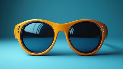 stylish orange sunglasses