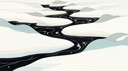 Aufkleber - Closeup of Natural Winter Sea Ice Scenery