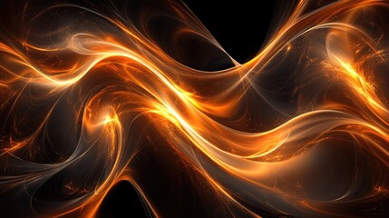 Poster - Abstract fantasy background featuring luminous lines
