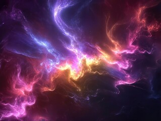 Aufkleber - Abstract glowing fantasy background with textured elements perfect for artistic designs