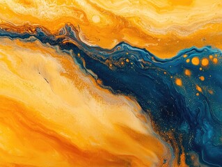 Poster - Close up of an abstract background painting High resolution hand painted original artwork on glass